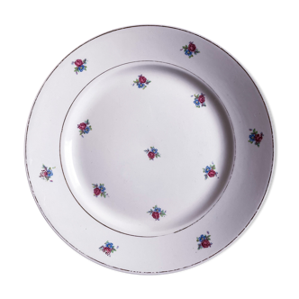 Set of 4 flowery dessert plates