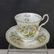 Tasse à thé & soucoupe porcelaine anglaise Queen's China-Octobre décor de daisy