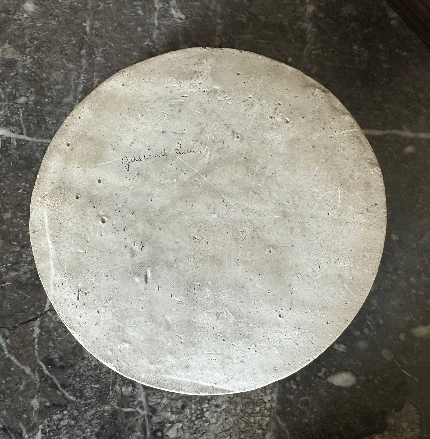 Plaster bust medallion, 19th century