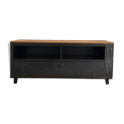 Meuble TV ou rangement en bois et métal