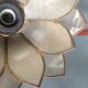 Pair of vintage appliques in metal and mother-of-Pearl