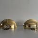 Pair of brass wall sconces from the mid-century by SCE, 1960s, France.