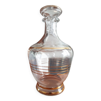 1950s gold rim carafe