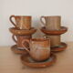 Set of 5 sandstone cups