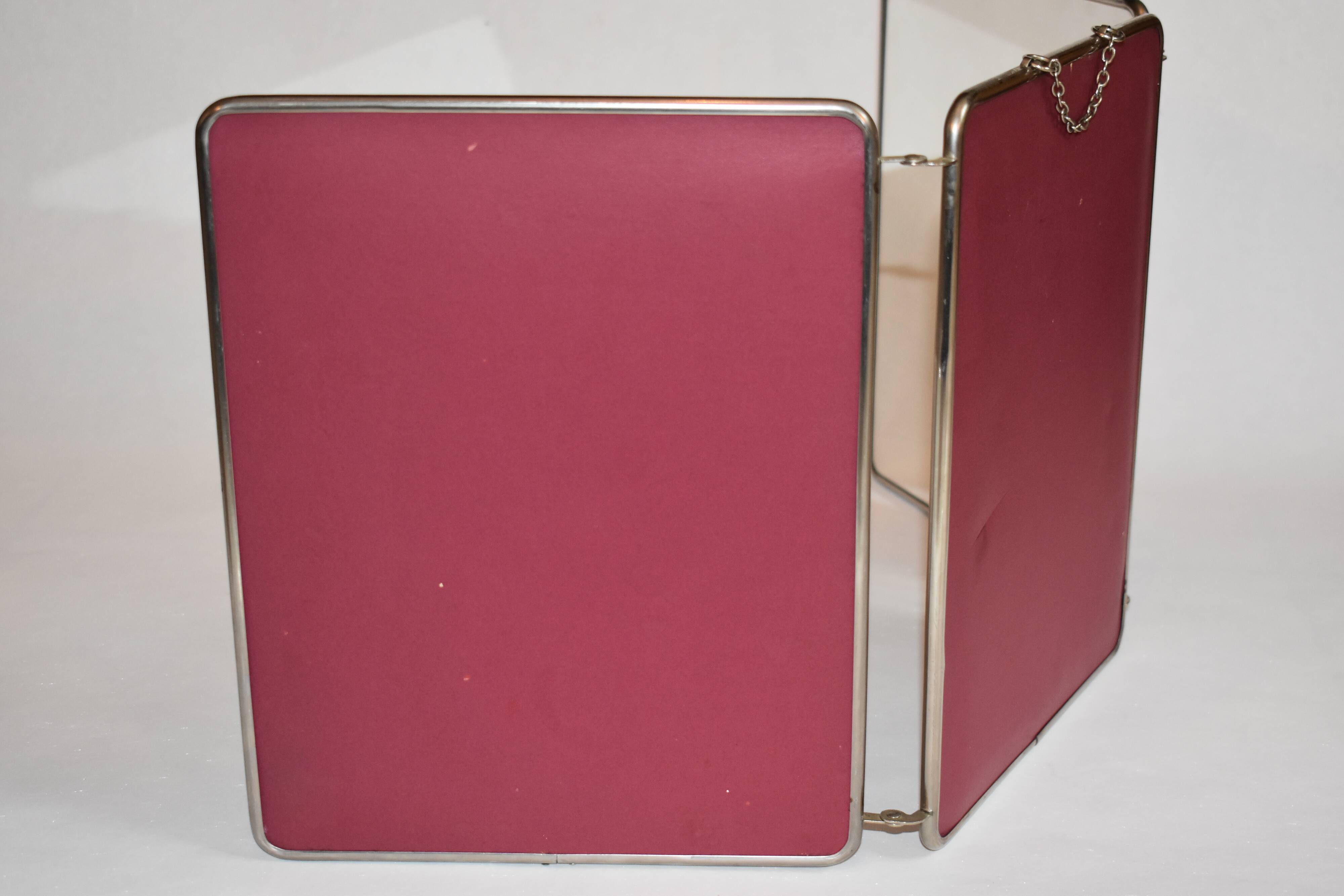 Mirror barber triptych 30 x 24 cm