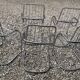 Lot of 6 chrome chairs Cidue edition, Italy 70s/80s