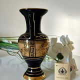 Vase grec plaqué or 24k