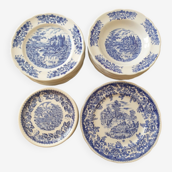 Lot 27 plates English porcelain