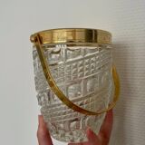 Crystal ice bucket, Oberglas Austria