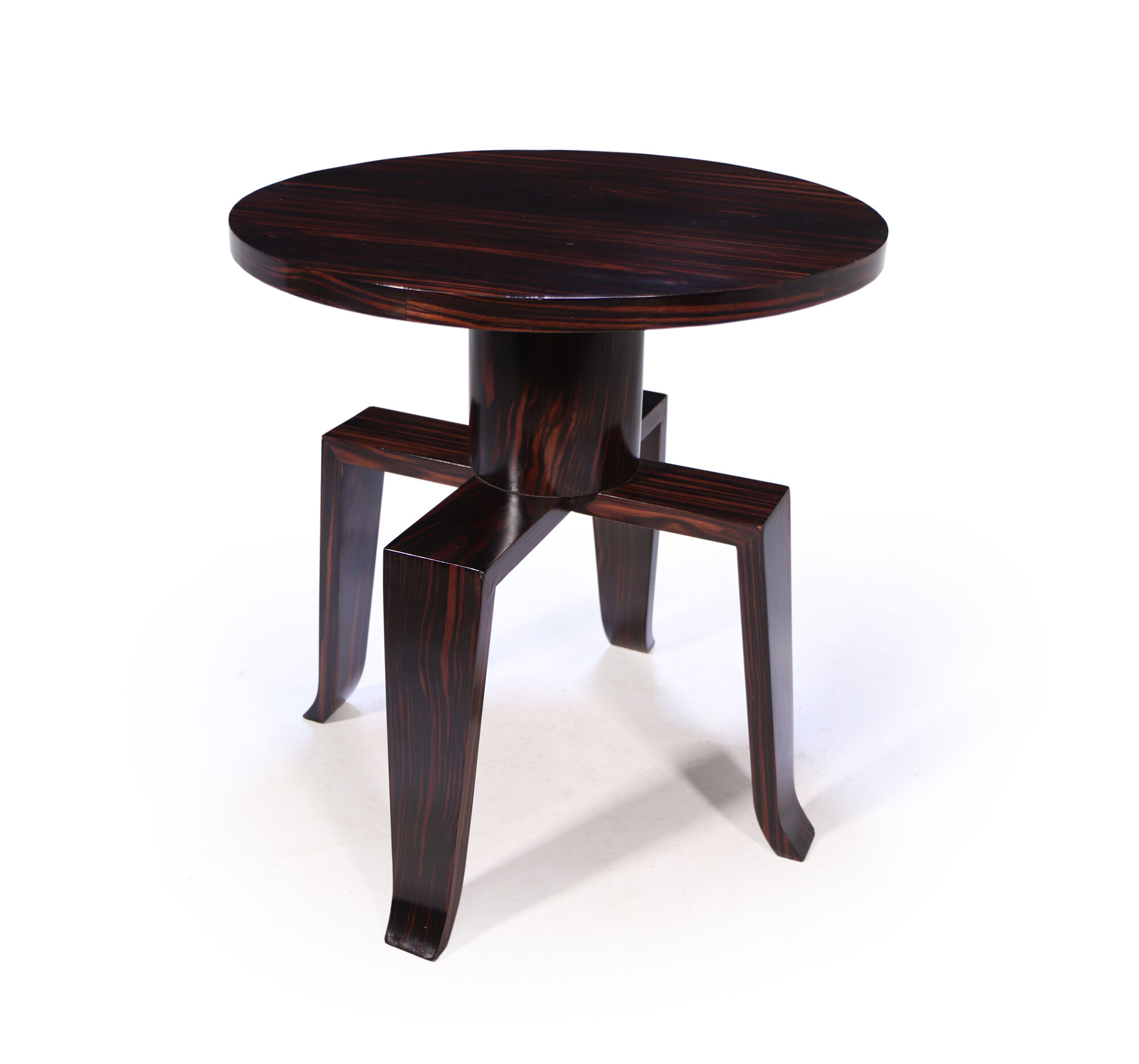 French art deco macassar ebony side table