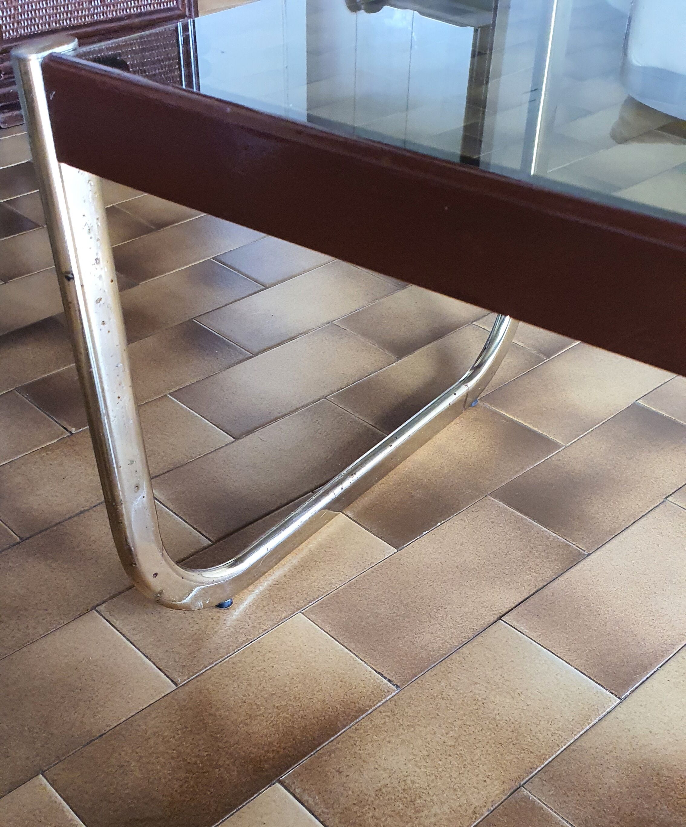 Smoked glass coffee table