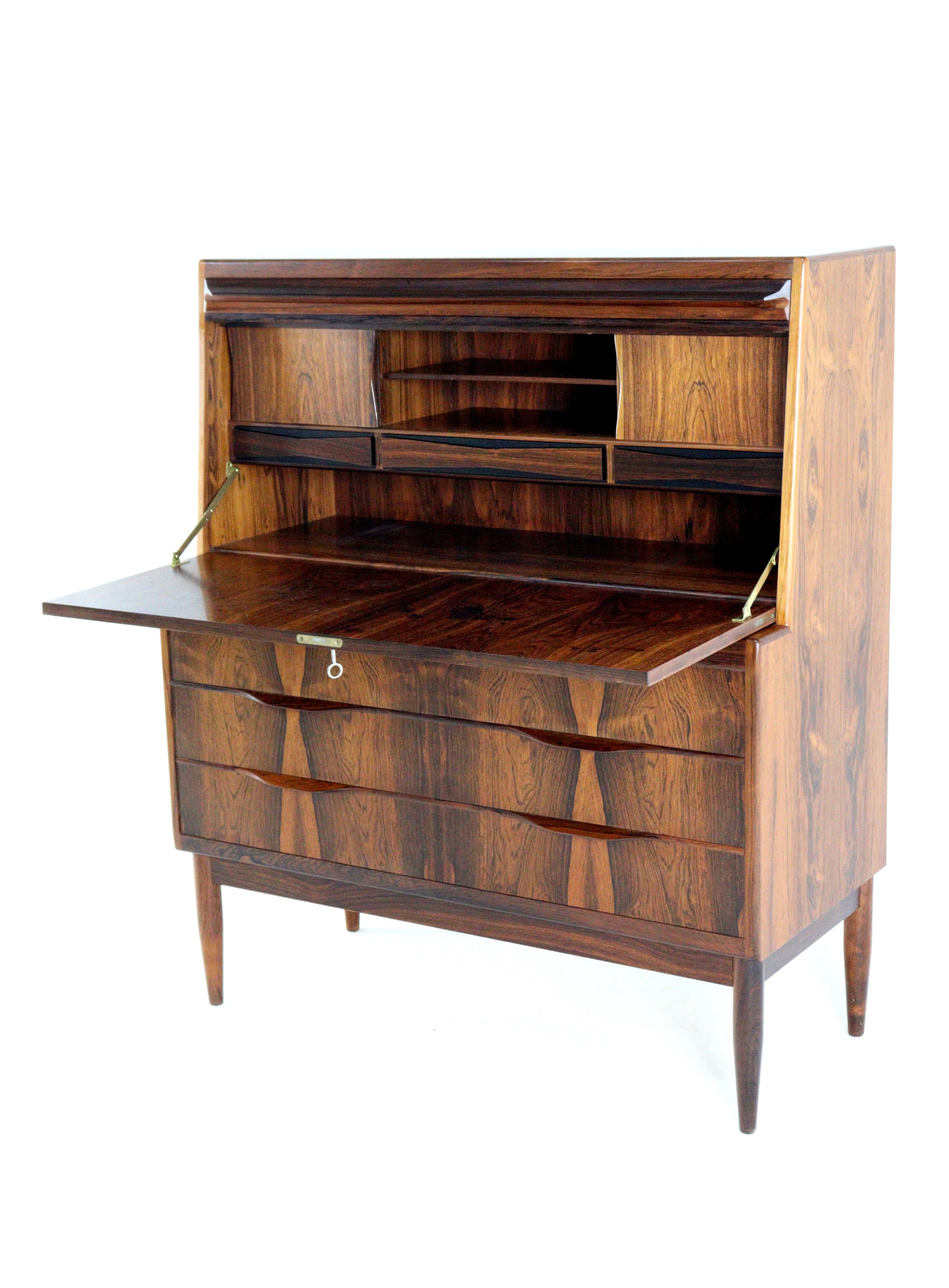 Secretary Erling Torvits for Klim furniture factory in rosewood.