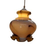 Vintage French goblet-shaped pendant lamp