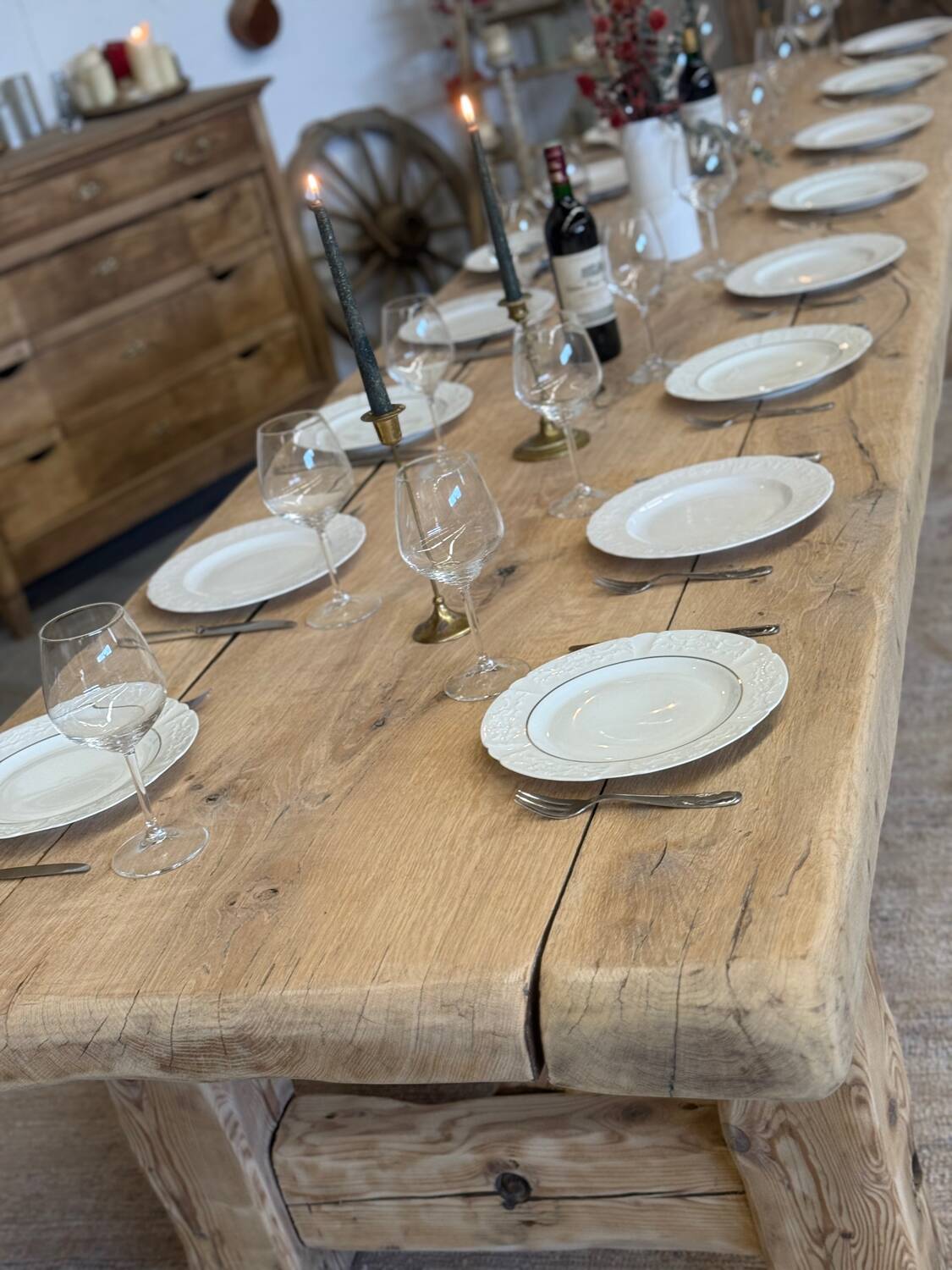 Very large renovated farmhouse table