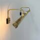 Pair of vintage adjustable brass wall lights, France 1970
