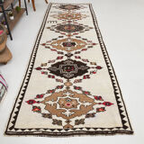 Tapis de coureur turc beige brun large