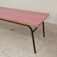 1960s pink Formica and metal refectory table