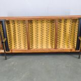 Svend Skipper Danish Leather Sofa Cognac Chrome, 1960s