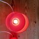 Paire de Lampes Vintage en Opaline Rouge
