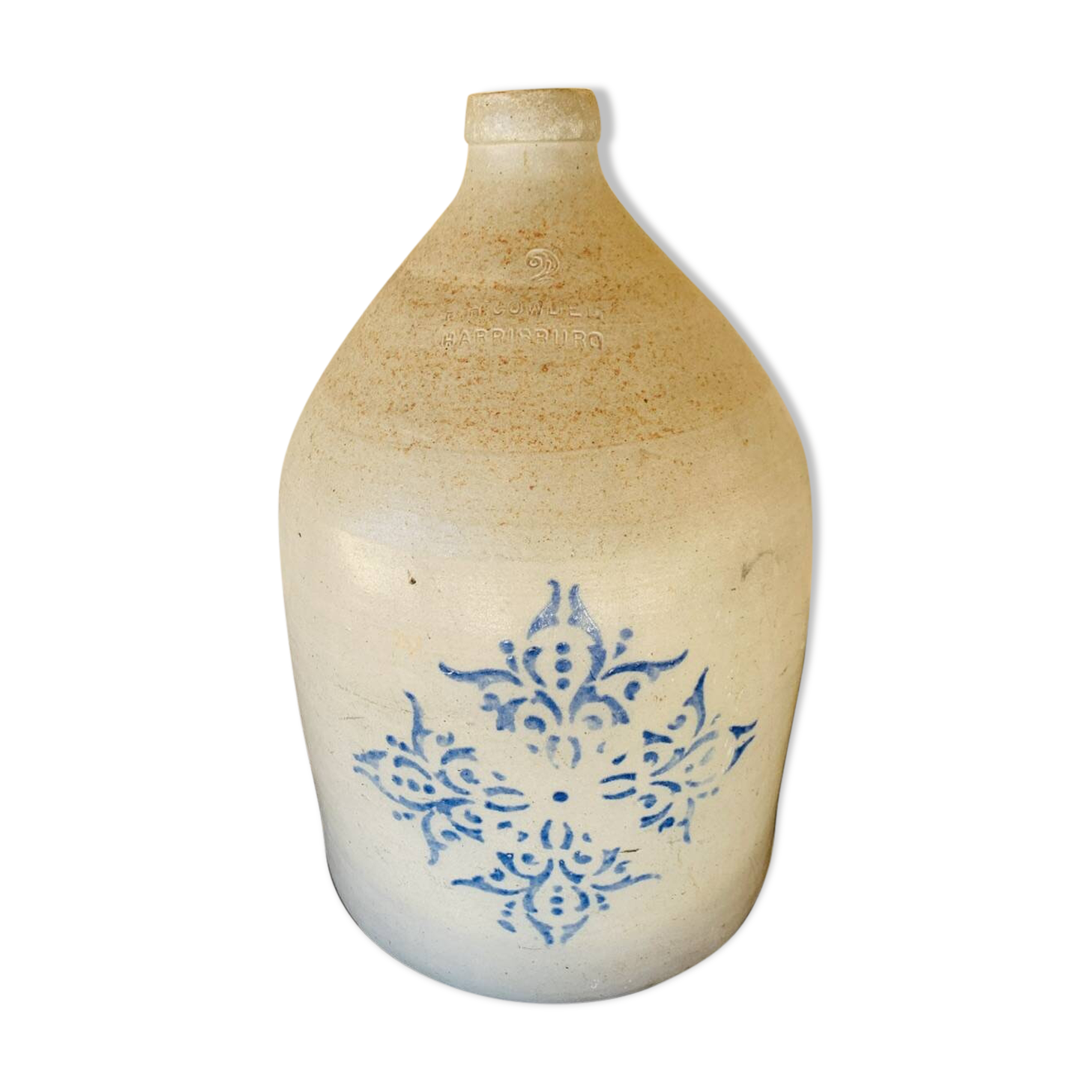 Large stoneware jar, 7 litres, by F.H. Cowden, circa 1880