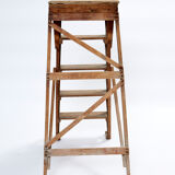 Ancient wooden painter's stepladder