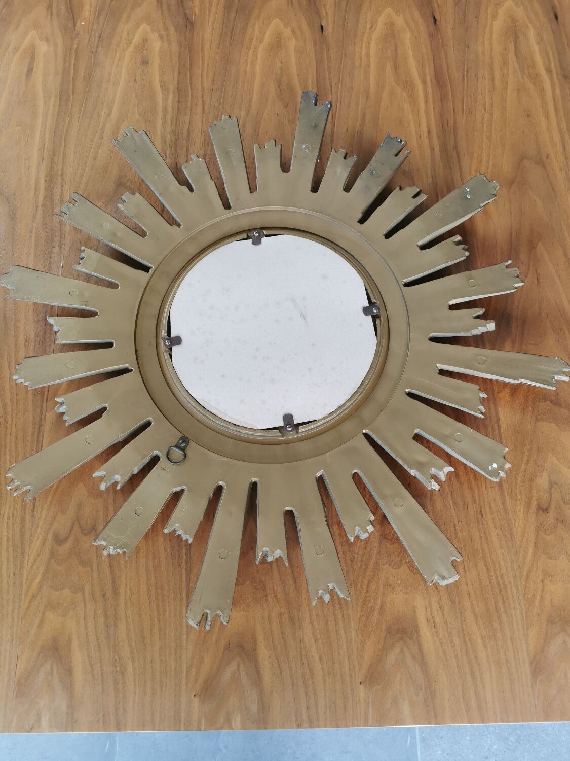 Vintage resin sun mirror, witch's eye