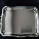 Large stainless steel serving tray 38 x 45.5 cm