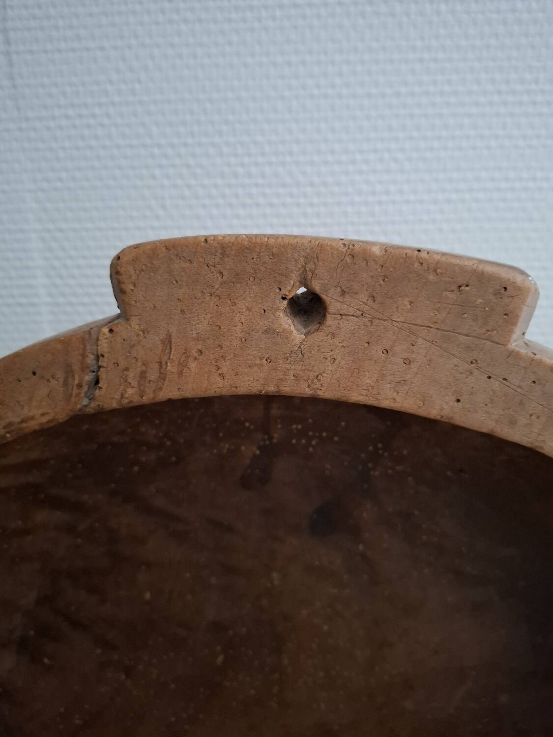 Large antique wooden bowl