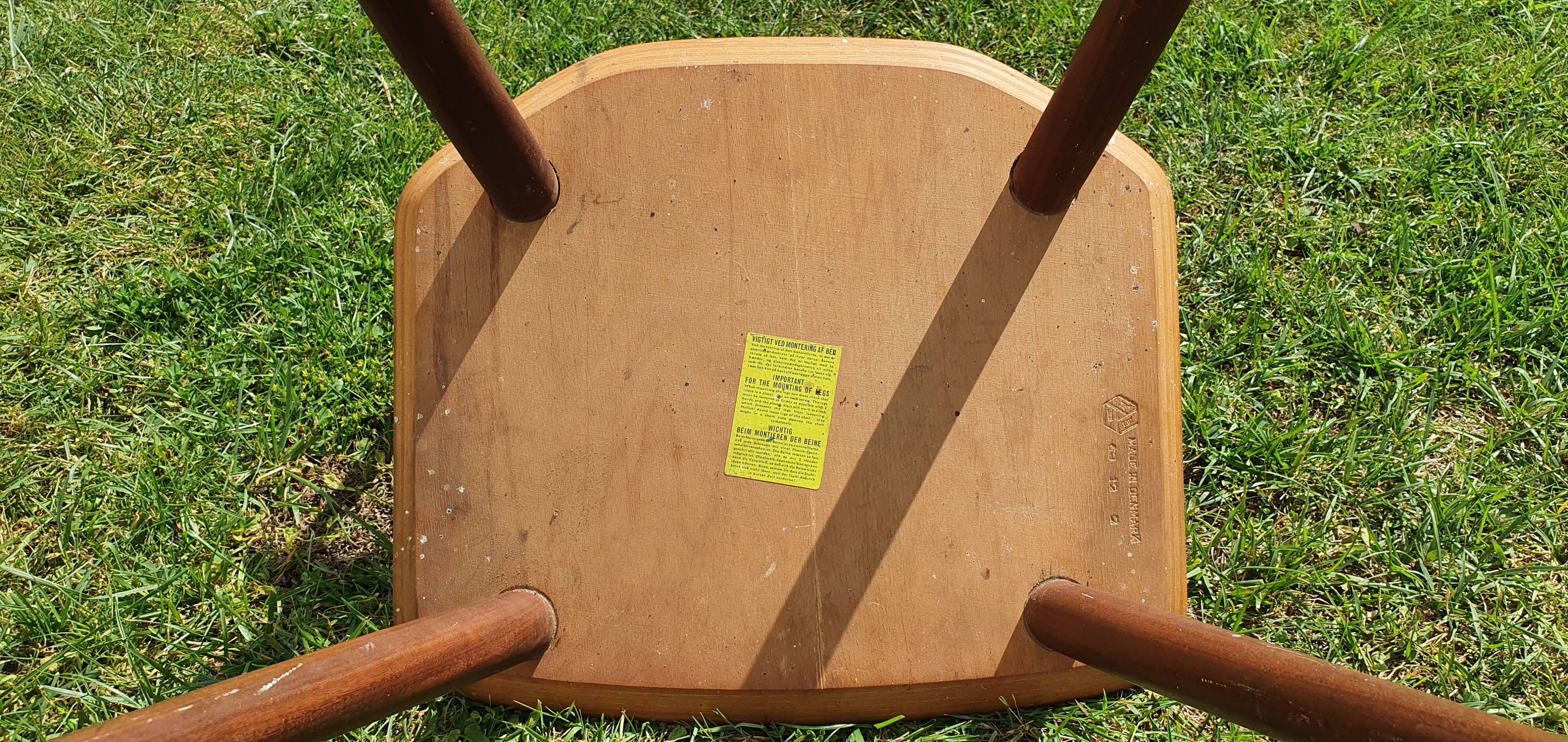 Teak chair J77 by FDB Møbelfabrik Folke Pålsson 1963