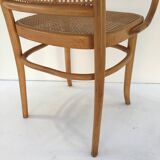 Bentwood and cane armchair