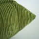 Togo Armchair and Pouf in Fresh green Corduroy