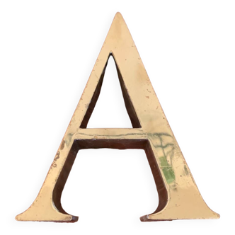 Golden sign letter “A”