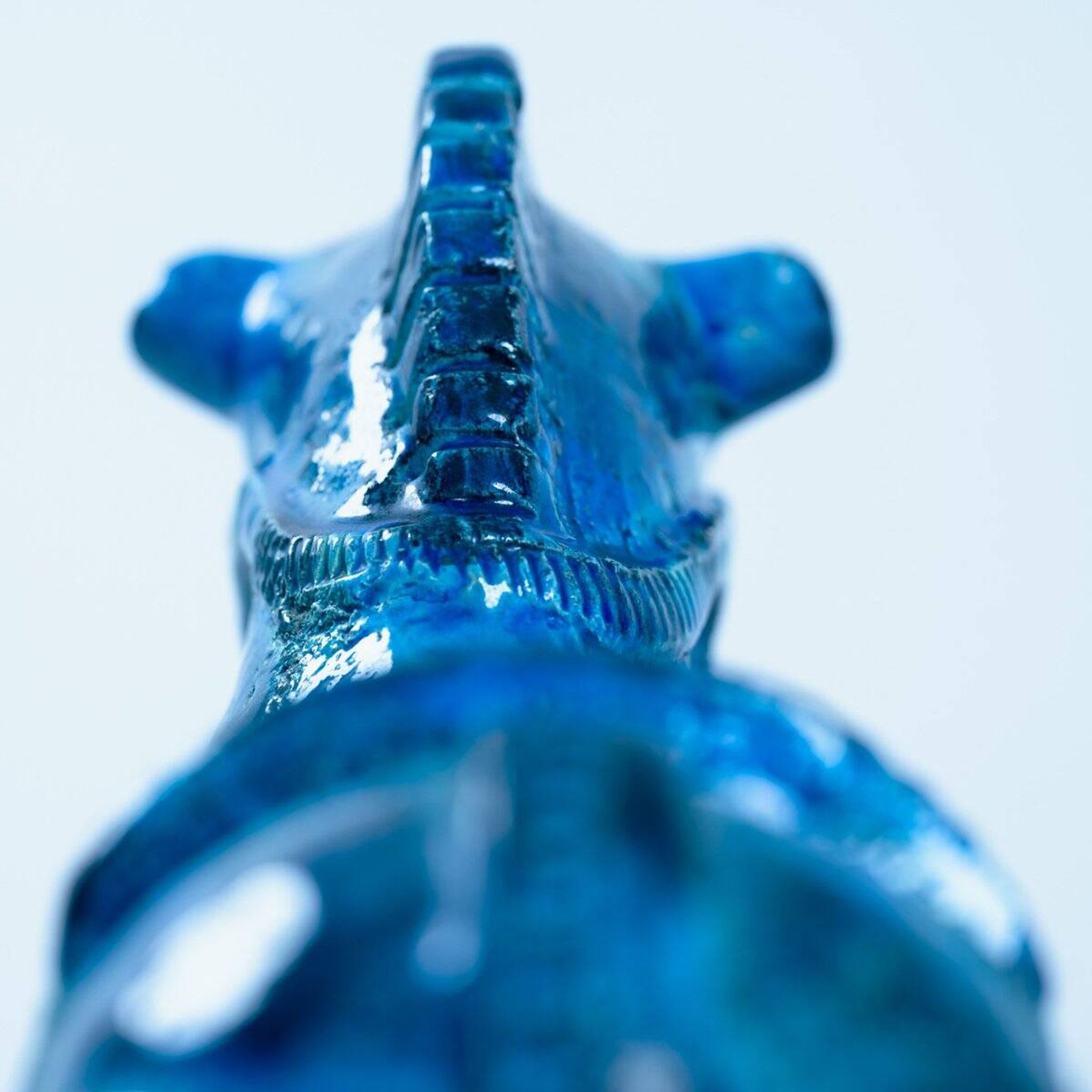 Rimini Blu horse sculpture by Aldo Londi for Bitossi, Italy, 1970s