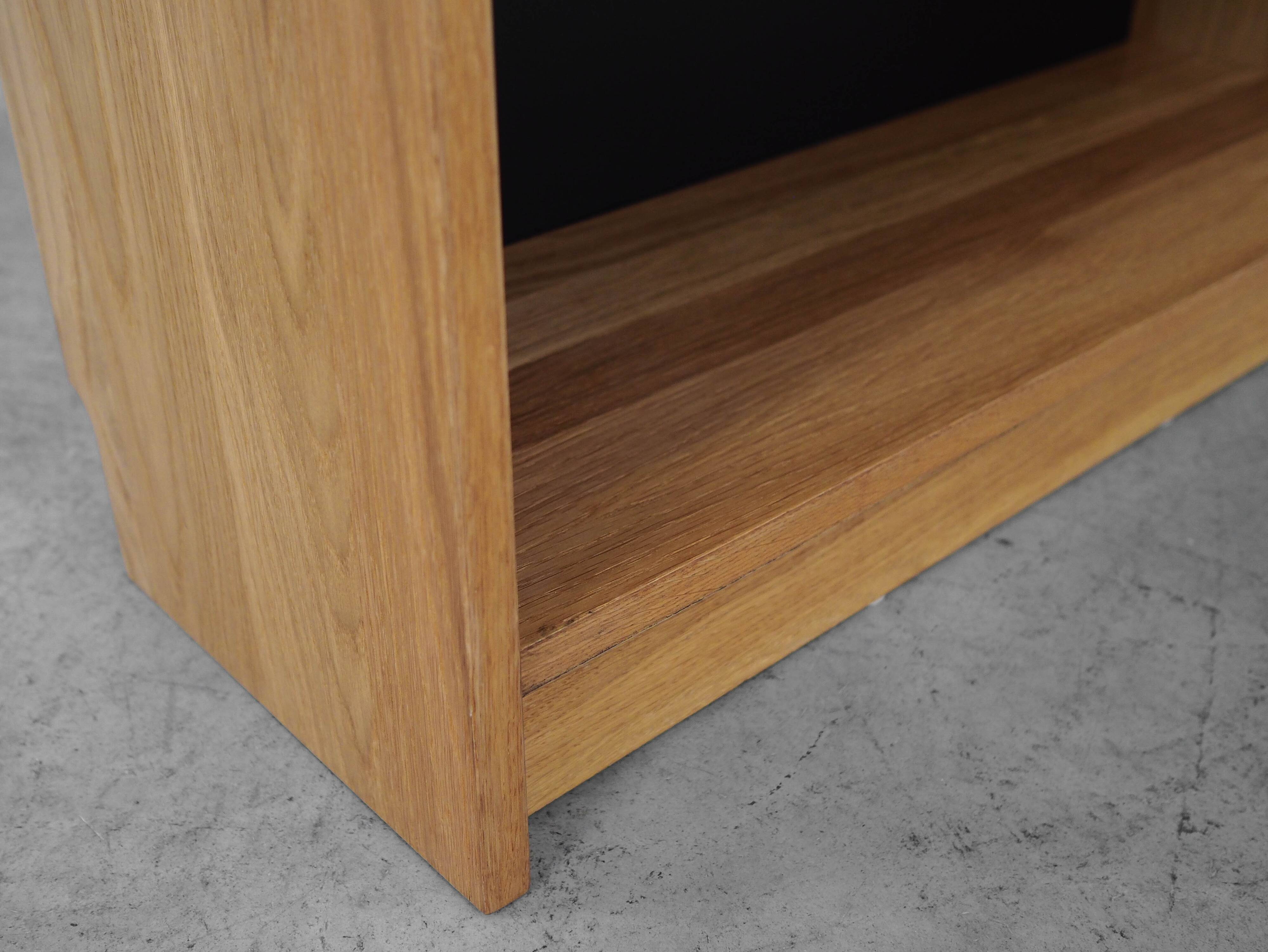 Oak bookcase, Danish design, 1970s, made in Denmark