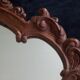Mirror baroque style in carved walnut – late 19th