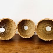 Wicker and Bamboo Cascading Lamp