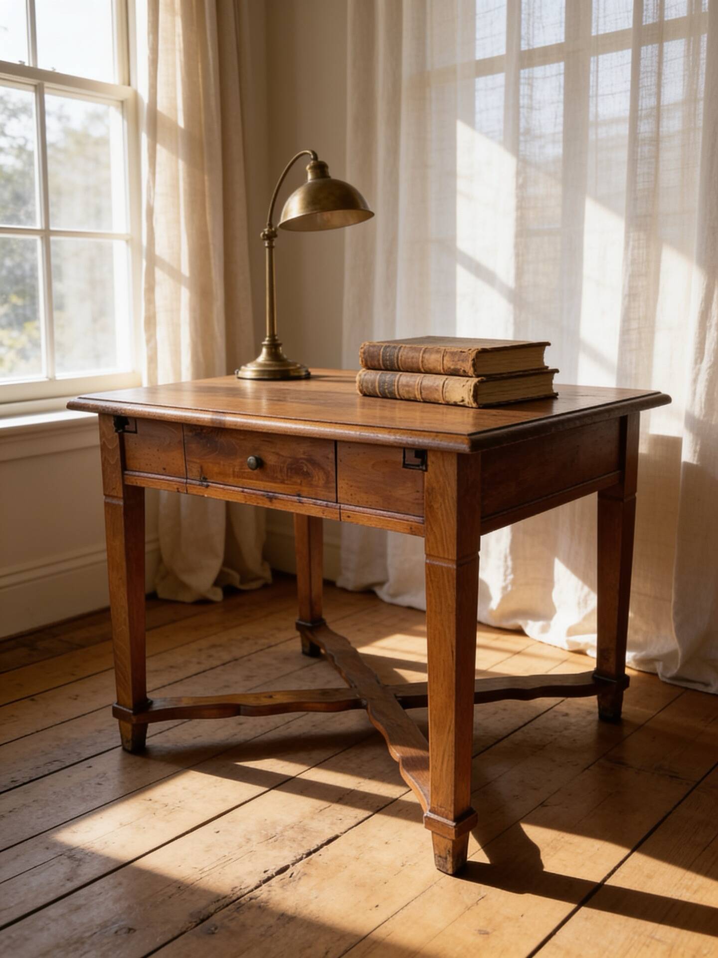 Italian antique walnut table