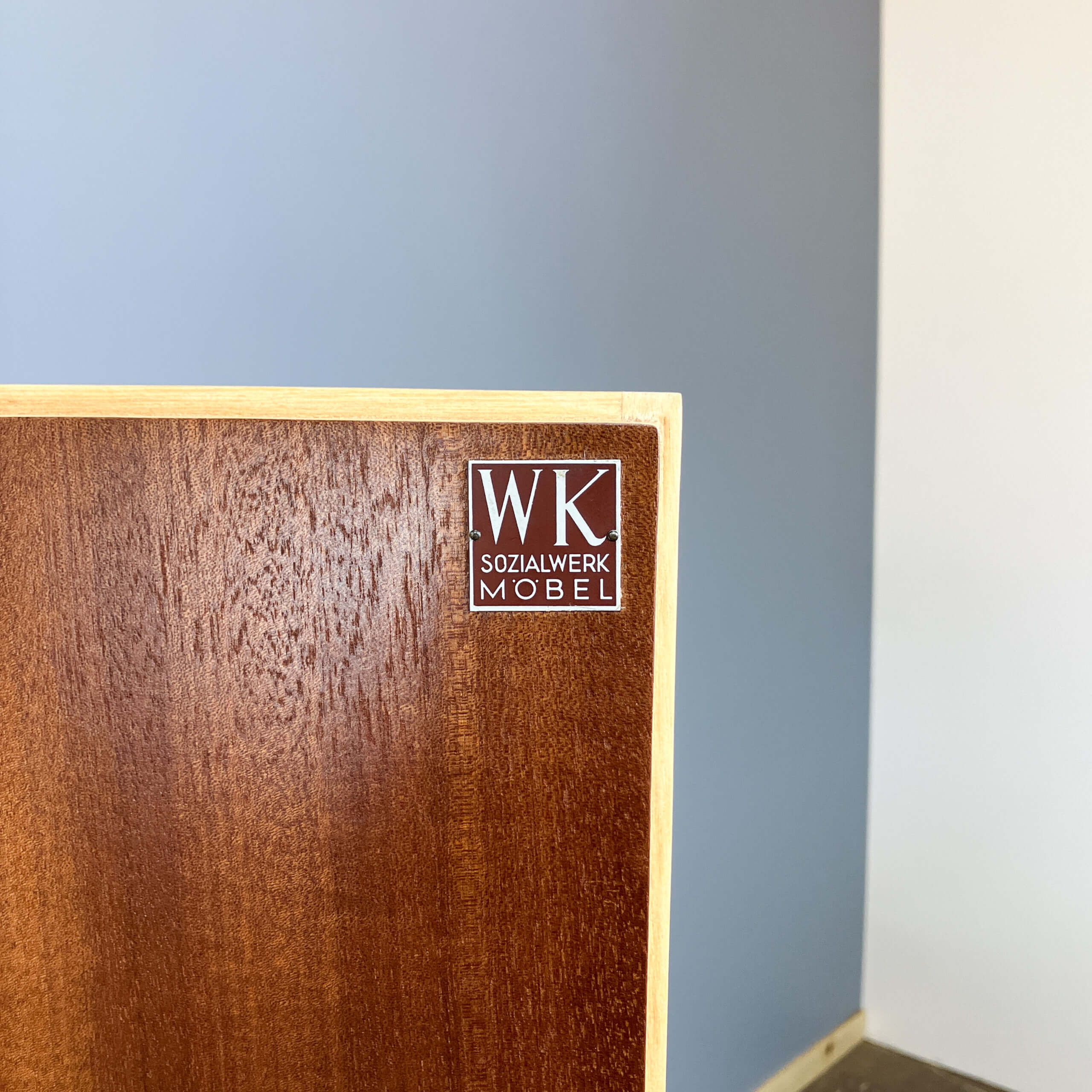 Small cabinet by WK-Möbel on hairpin legs, walnut, 1960s
