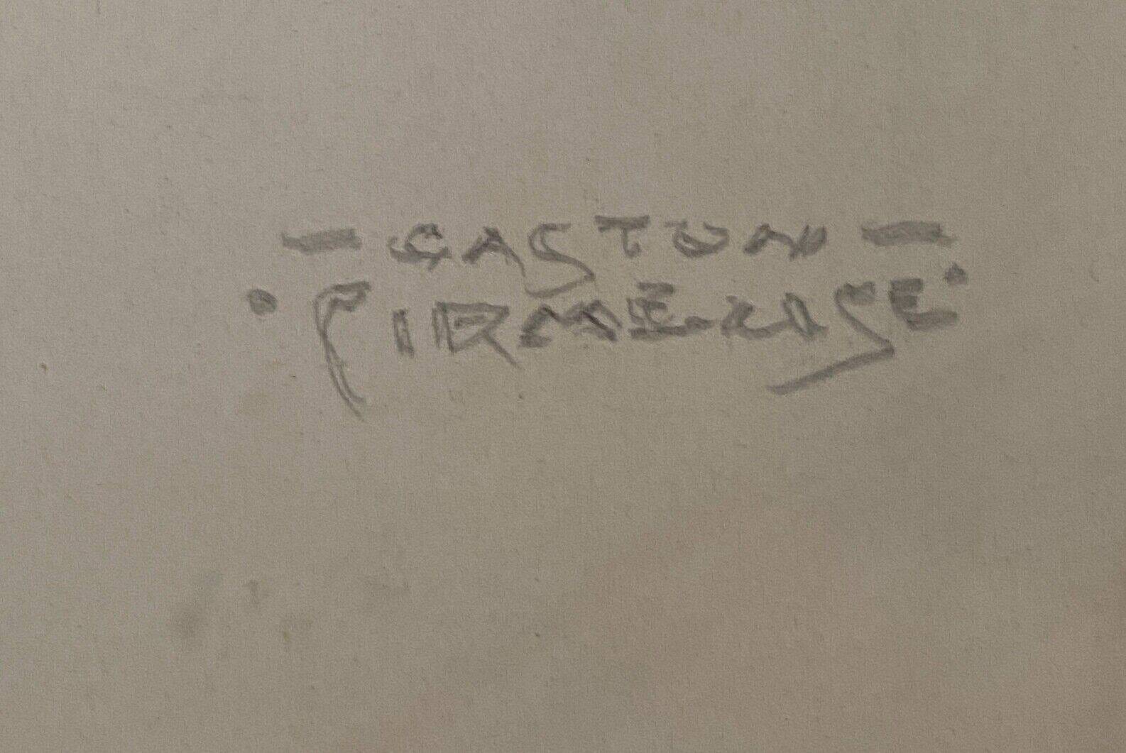 Gaston de Cirmeuse (1886-1963): Portrait of a young woman in charcoal around 1920