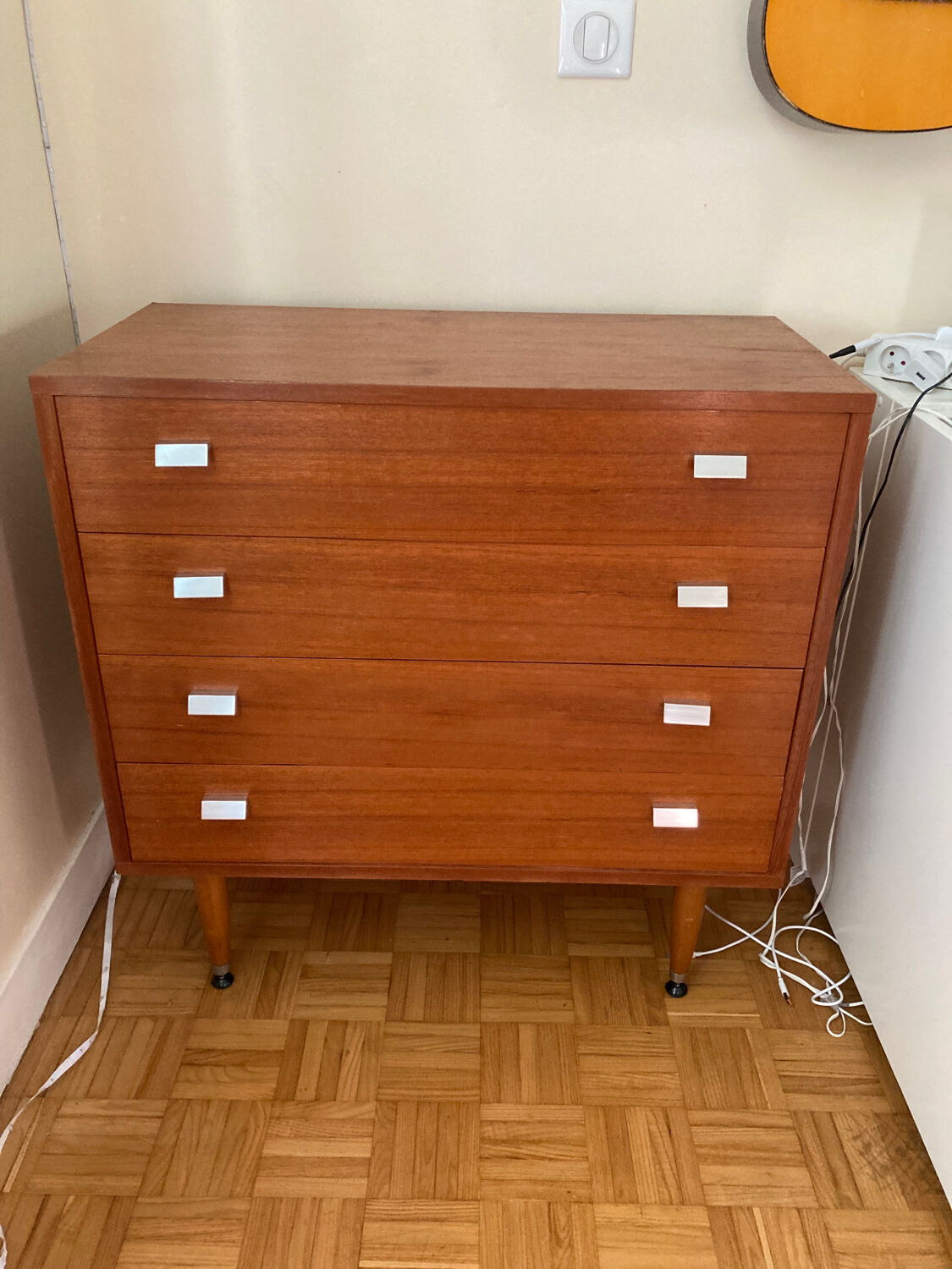 Teak chest of drawers 60s-70s