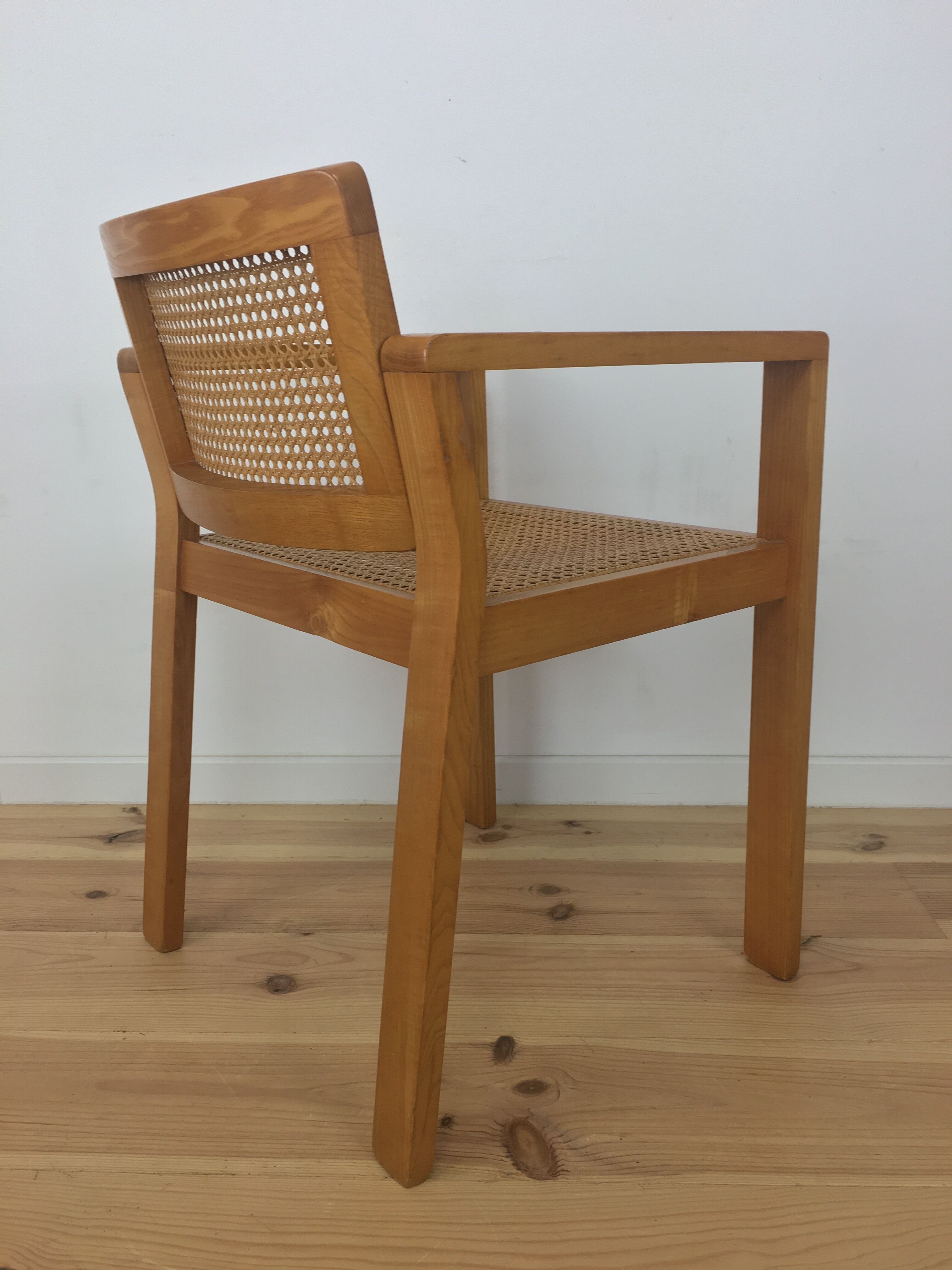 1960 armrest cannest chair