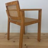 1960 armrest cannest chair