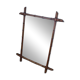 Miroir en bois façon bambou