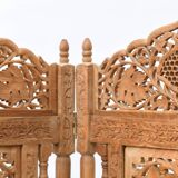 Indian four-leaf wooden screen