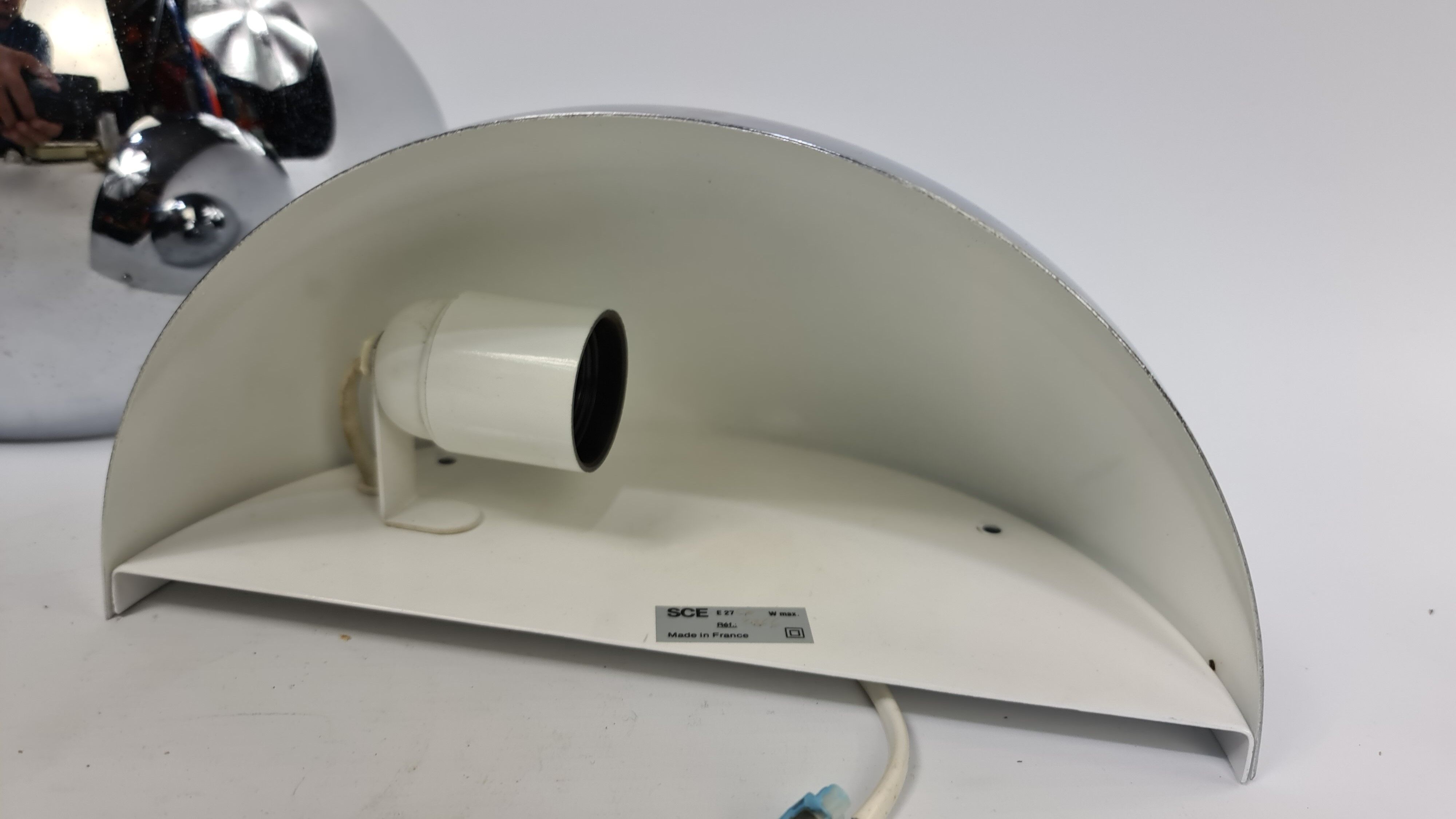 A pair of vintage French design wall lights by SCE France