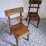 Pair of wooden chairs