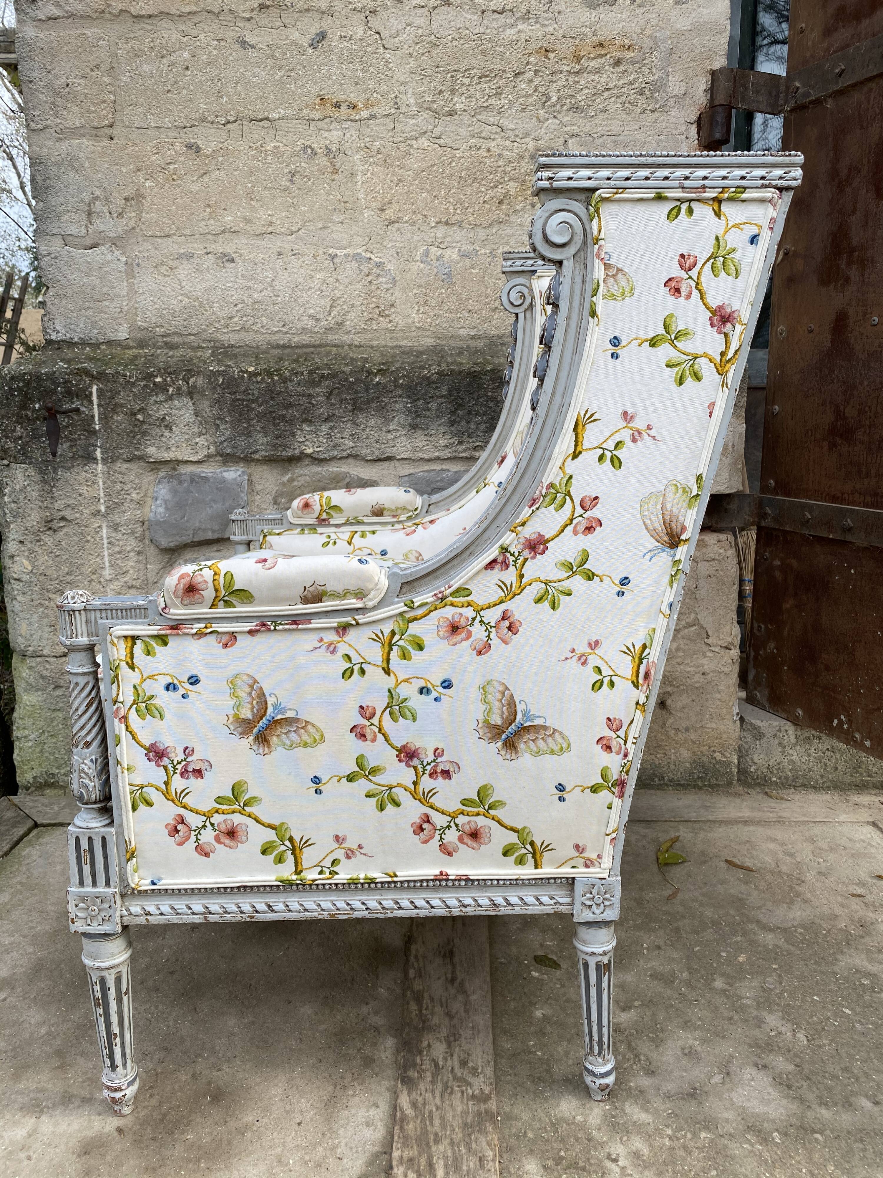 Bergerère Louis XVI patinated wood