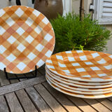 7 vintage dinner plates