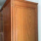 Vintage 3-doors cabinet with feet compass