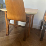 Scandinavian children's desk and two chairs